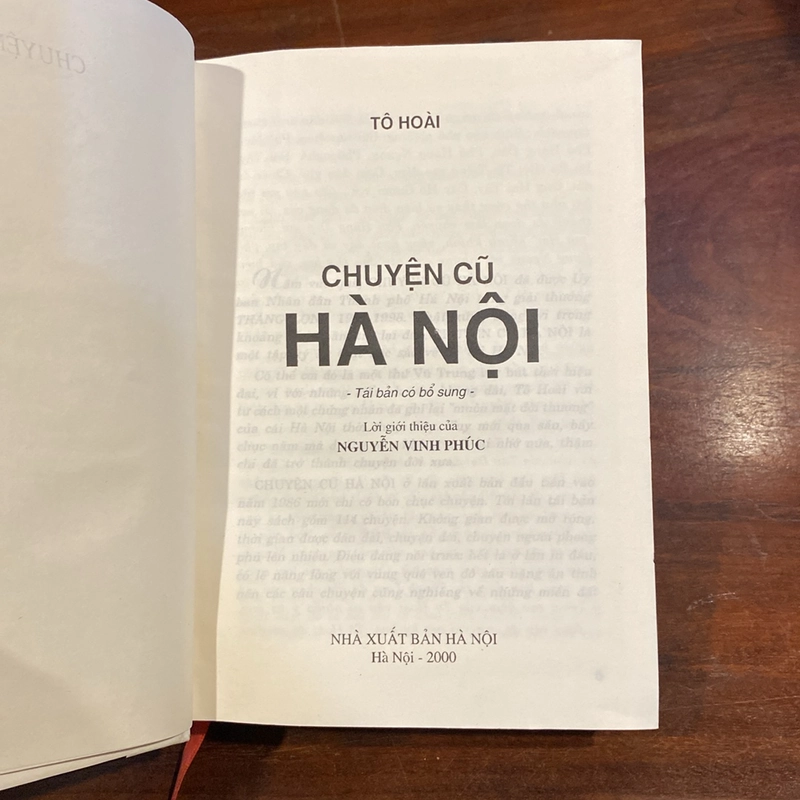 CHUYỆN CŨ HÀ NỘI - TÔ HOÀI (BẢN BÌA CỨNG, XUẤT BẢN NĂM 2000) 470385