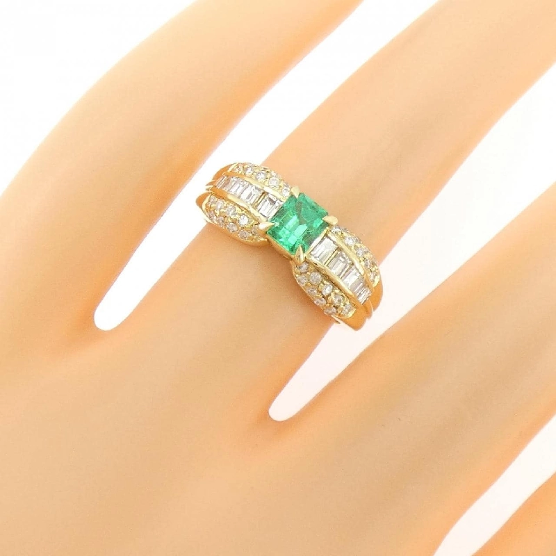 Nhẫn Emerald K18YG 0.45CT - Hàng hiệu Chính hãng 854219