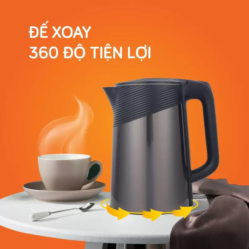 ☕ UNIE UE-302 – Ấm siêu tốc inox 304 bền bỉ, an toàn cho sức khỏe gia đình 787304