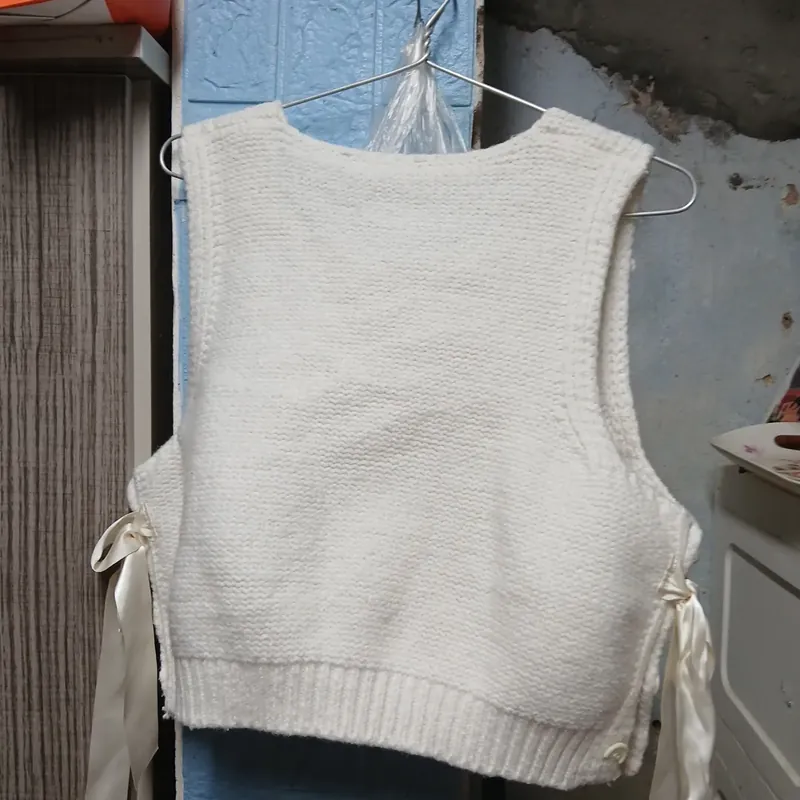 Áo gile len ngắn 738228