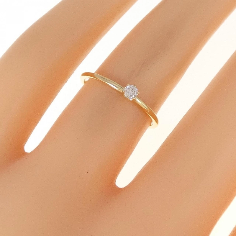 Nhẫn kim cương K18YG 673325