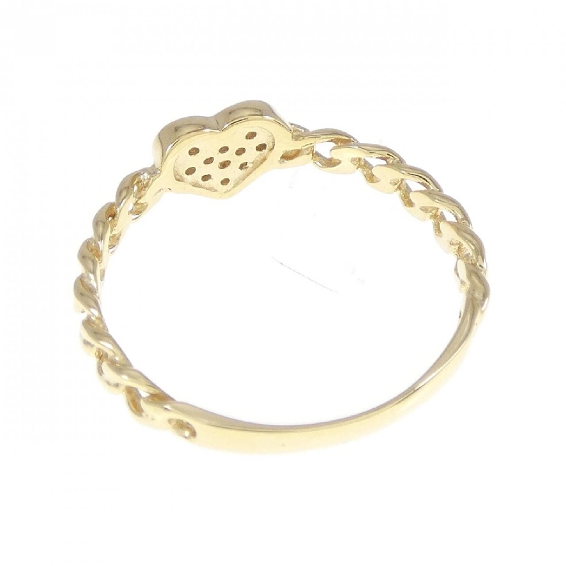 Nhẫn kim cương hình trái tim K18YG 0.06CT 672354