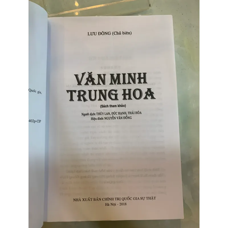VĂN MINH TRUNG HOA - THUÝ LAN, ĐỨC HẠNH, THÁI HOÀ (NGƯỜI DỊCH) 789527