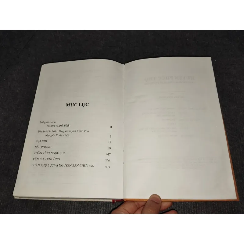 HUYỆN PHÚC THỌ. LÀNG XÃ VÀ NHỮNG DI SẢN VĂN HOÁ TẬP I: DI SẢN HÁN NÔM 992275