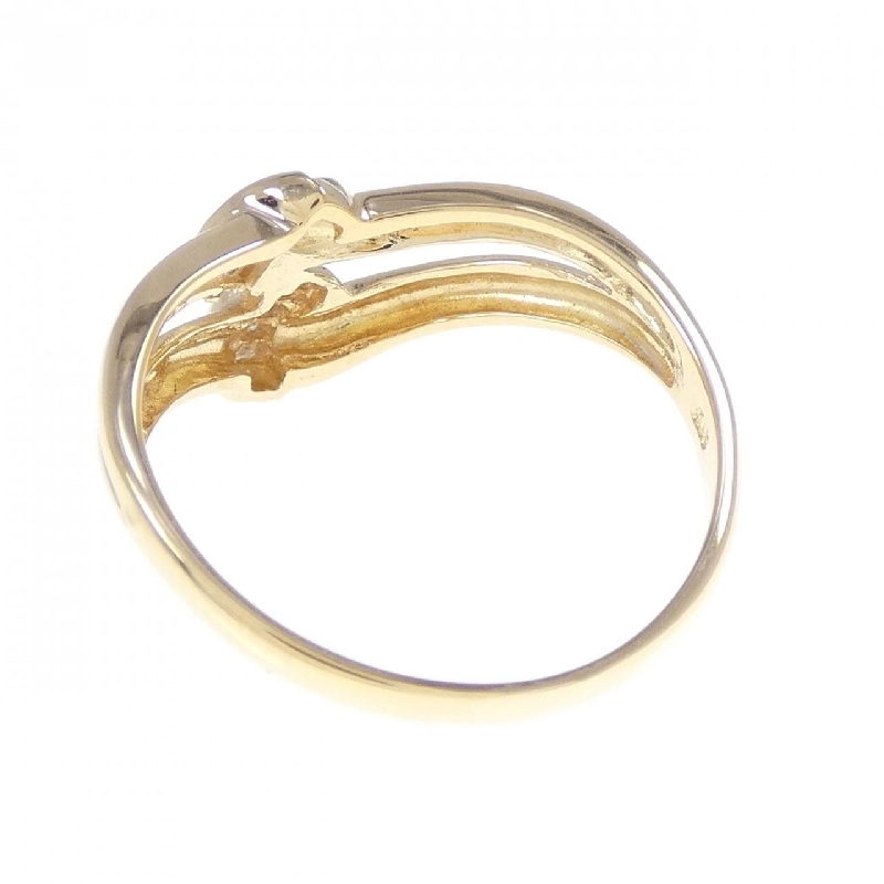 Nhẫn kim cương K18YG 0.12CT 671031