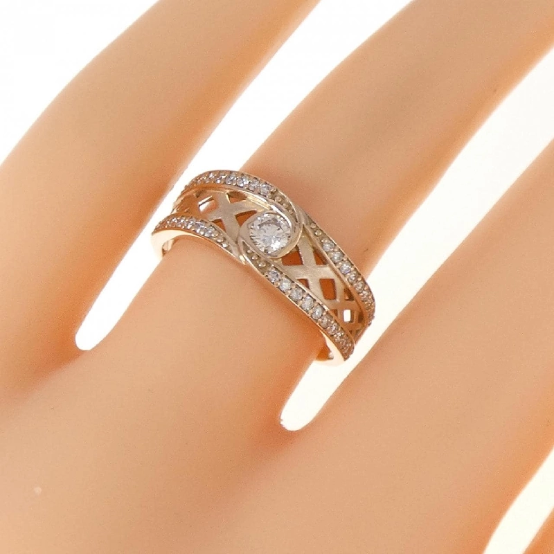 Nhẫn kim cương K18PG 0.13CT 672945