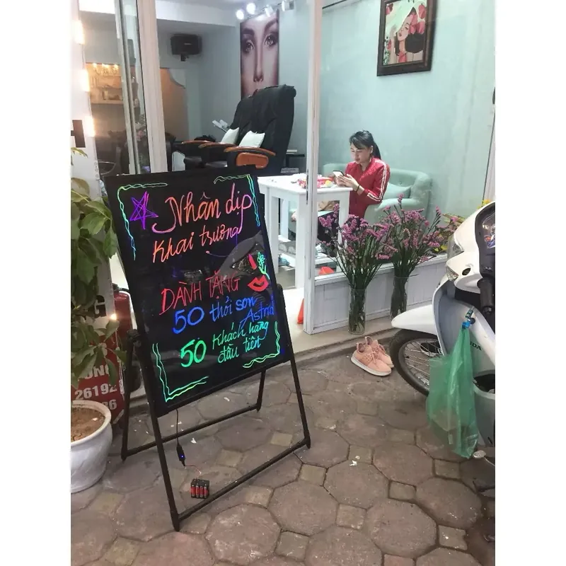 Biển led huỳnh quang, Biển led dạ quang,60x80cm (kèm bút dạ quang) 416647
