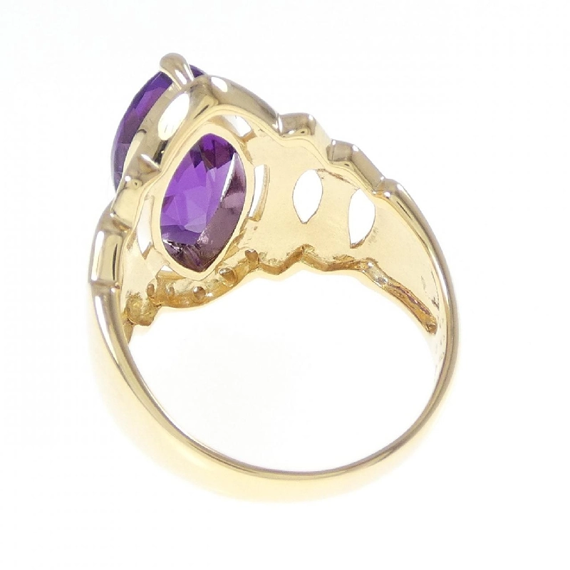 Nhẫn Amethyst K18YG 4.43CT - Hàng hiệu Authentic 849278