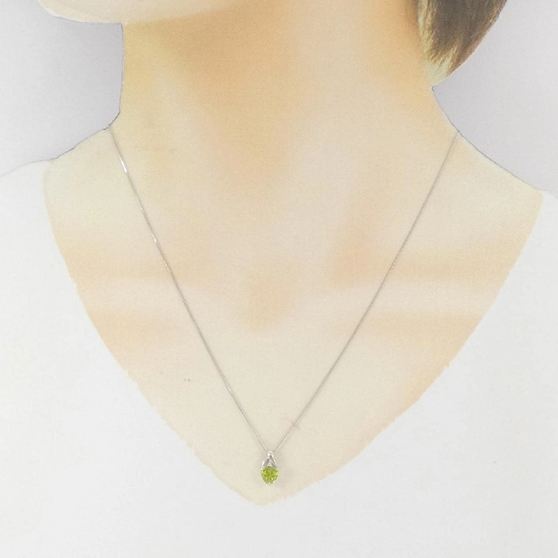 K18WG Peridot Necklace - Hàng hiệu Authentic 858913