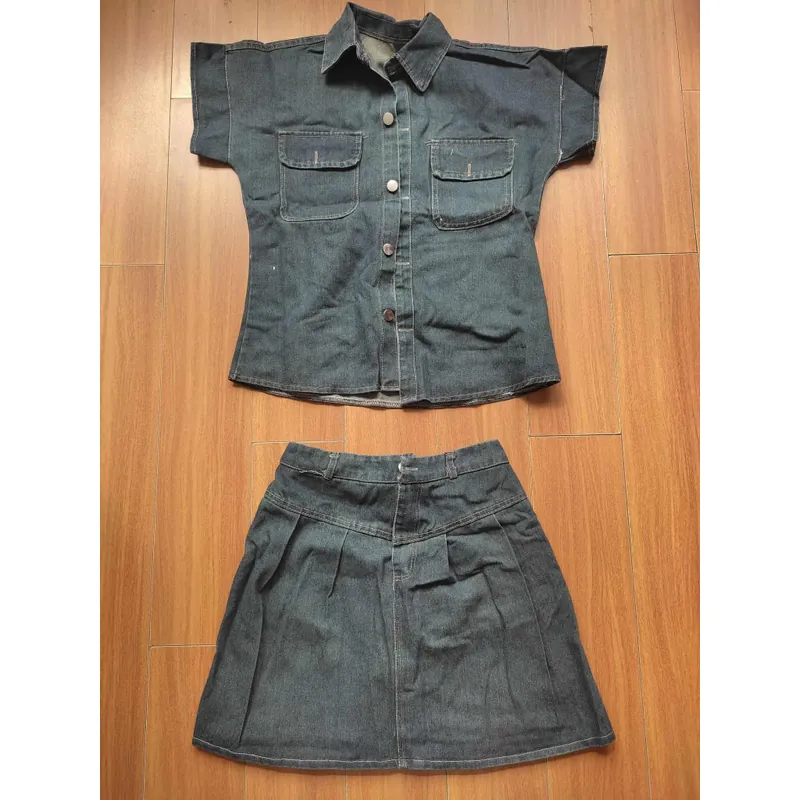 Set váy áo jeans mới cứng size S M 738605