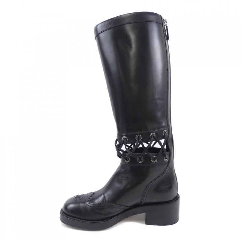 【Khuyến mãi】Giày bốt dài CHANEL 664443