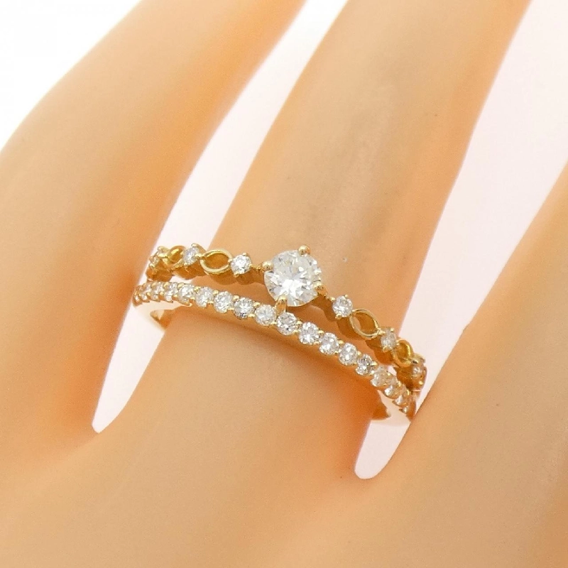 Nhẫn kim cương K18YG 0.40CT - Hàng hiệu Chính hãng 848314