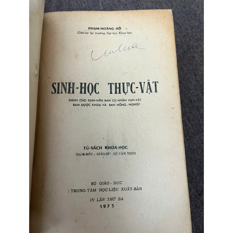 Sinh-Thực-Vật-Học - Phạm-Hoàng Hộ - Sách Giáo khoa / Thực vật học 798803