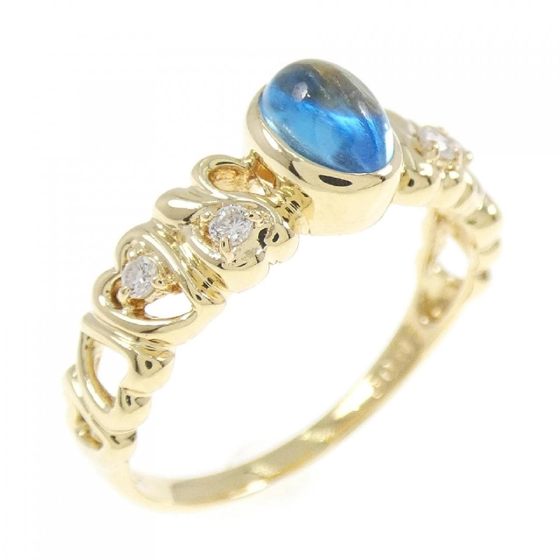 Nhẫn Blue Topaz K18YG - Hàng hiệu Chính hãng 849458