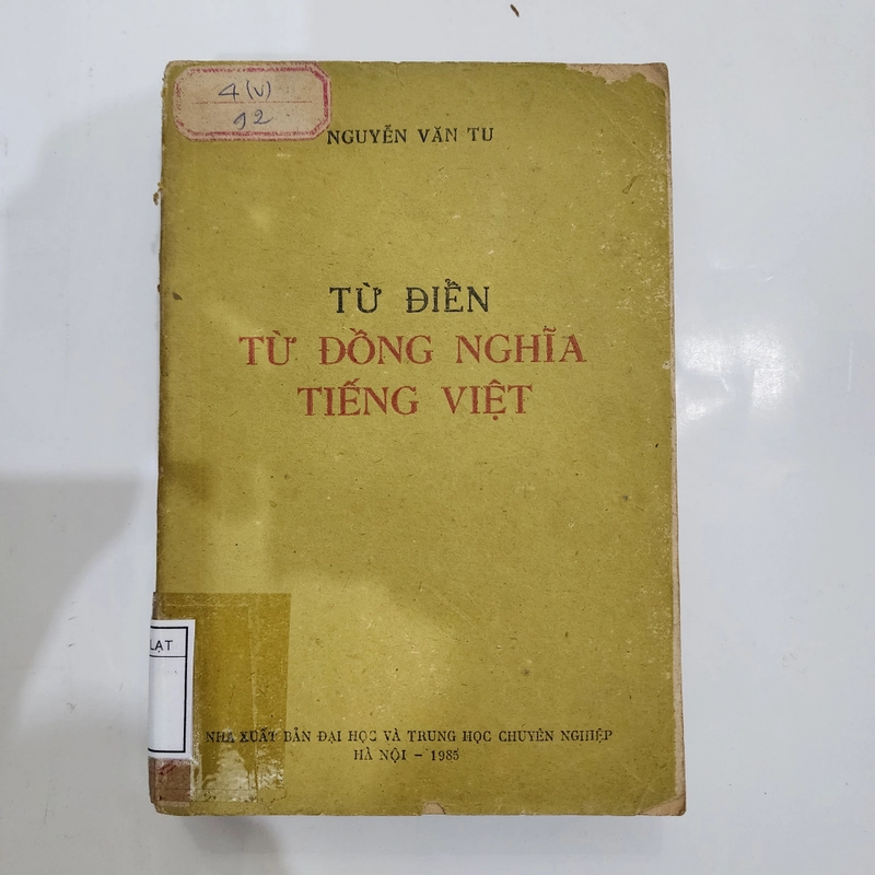 Từ điển từ đồng nghĩa Tiếng Việt  421496