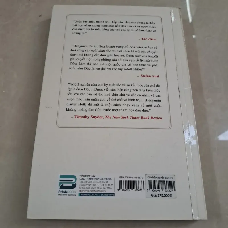 CÁI CHẾT CỦA NỀN DÂN CHỦ.
 785031