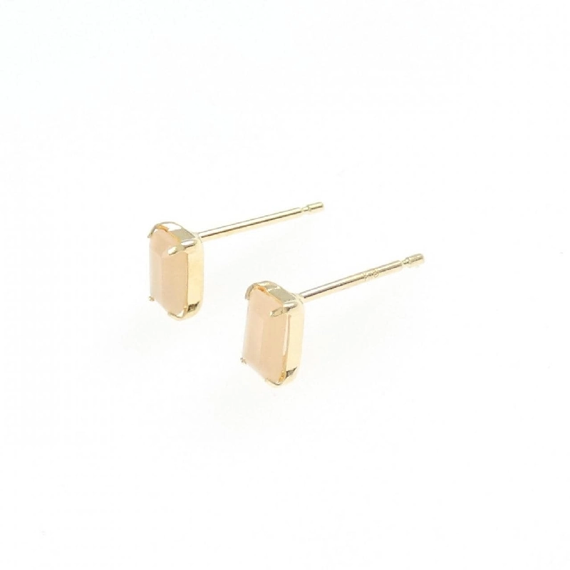 K18YG Đá mặt trăng Bông tai - Hàng hiệu Chính hãng 866028