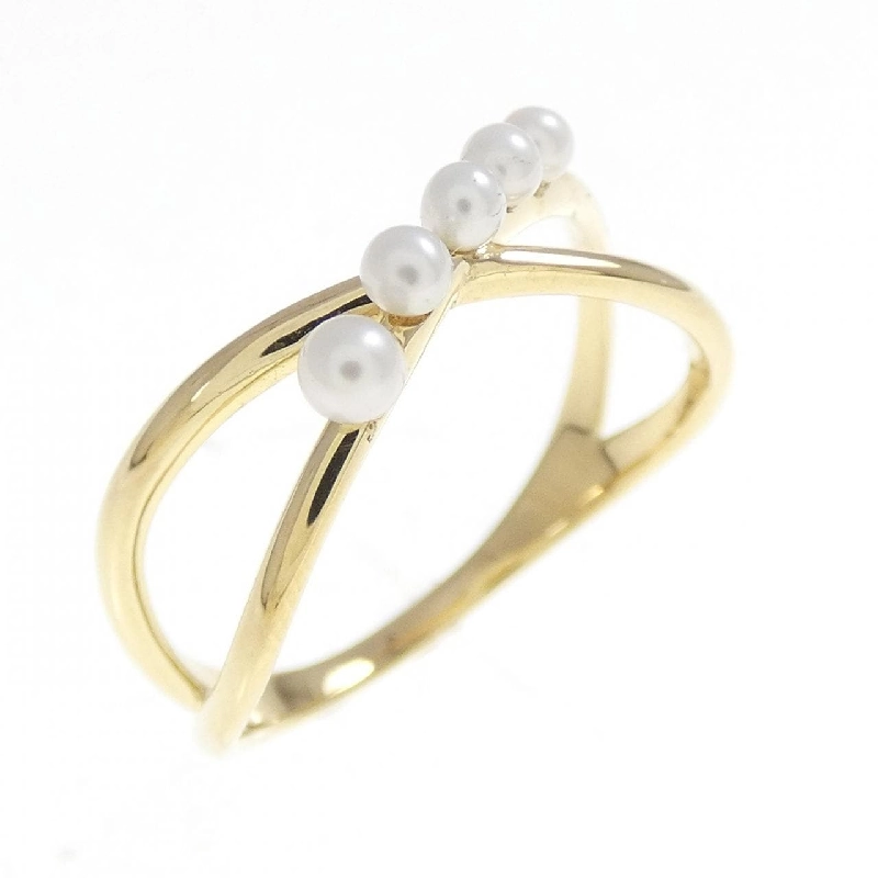 Nhẫn ngọc trai nước ngọt K18YG - Hàng hiệu Authentic 848717