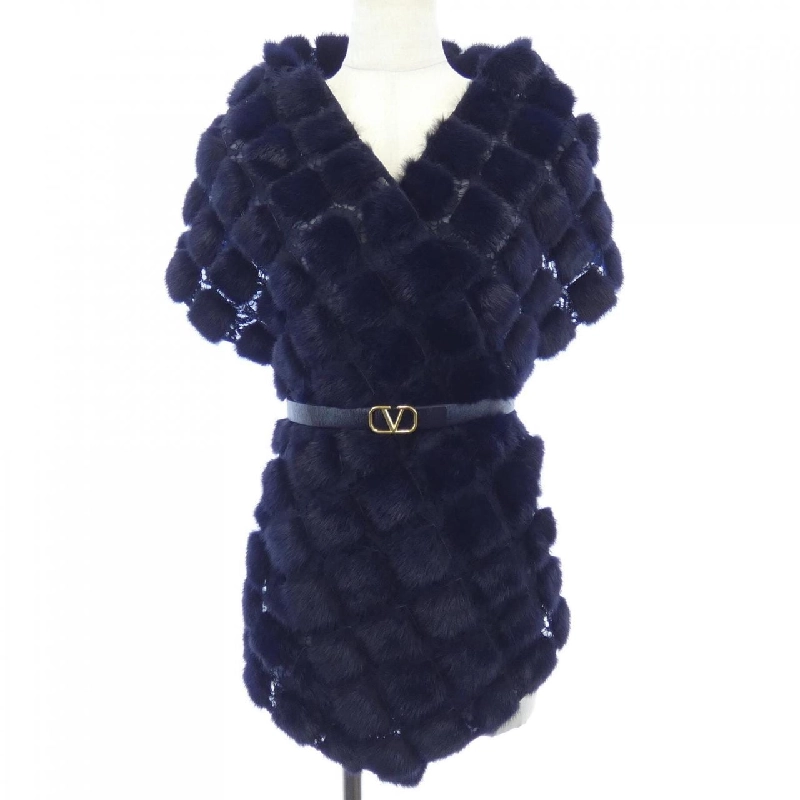 【Mã giảm giá】Khăn quàng cổ lông VALENTINO 656565