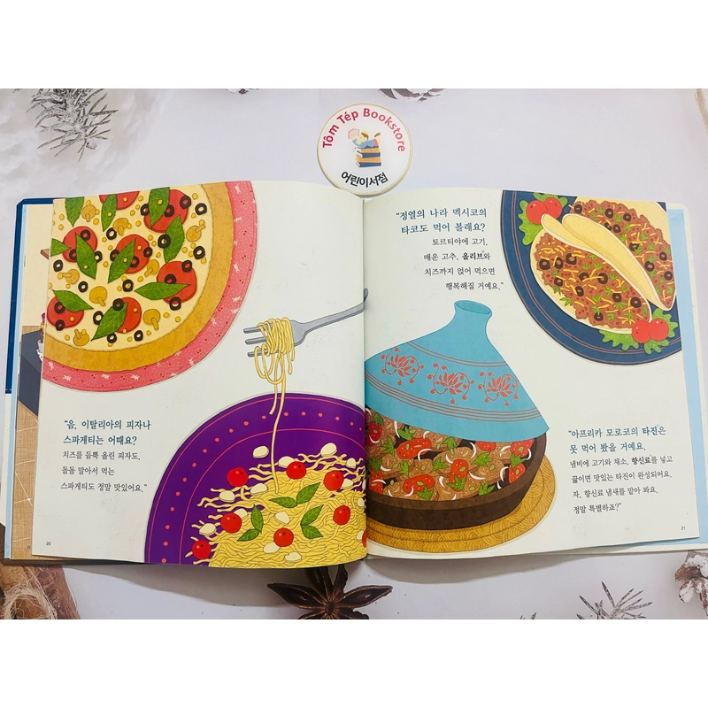 𝐓𝐫𝐨̣𝐧 𝐛𝐨̣̂ 𝐬𝐚́𝐜𝐡 tiếng Hàn về ẩm thực cho bé 요리보고 496916
