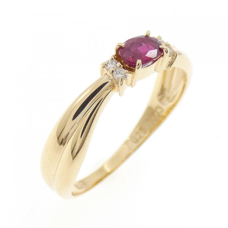 Nhẫn Ruby K18YG 0.25CT - Hàng hiệu Chính hãng 850418