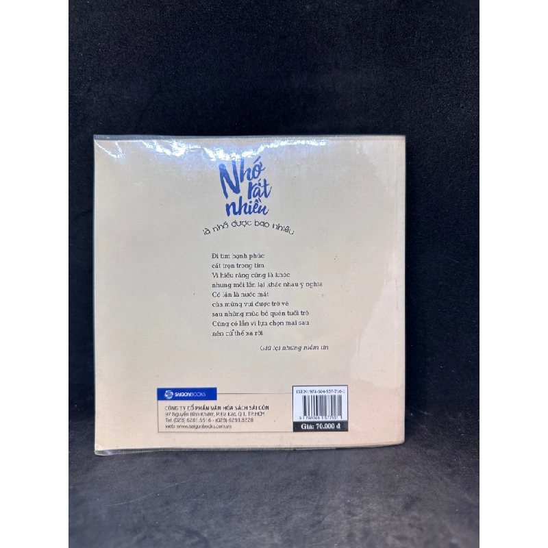 Nhớ rất nhiều là nhớ được bao nhiêu Thơ Huyền Thư New 90% (có ghi chữ) SBM1303 342660