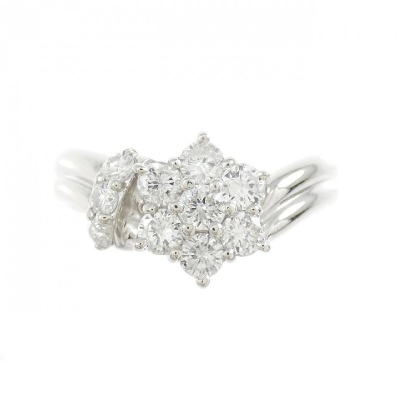 Nhẫn kim cương hoa PT900 0.56CT 667531