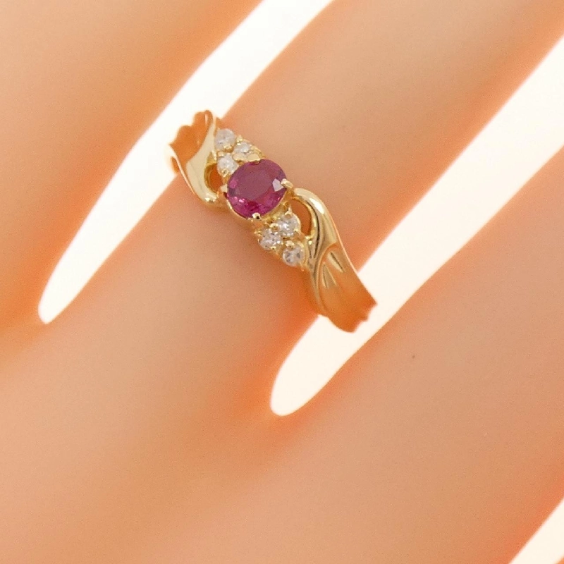 Nhẫn Ruby K18YG - Hàng hiệu Chính hãng 853061