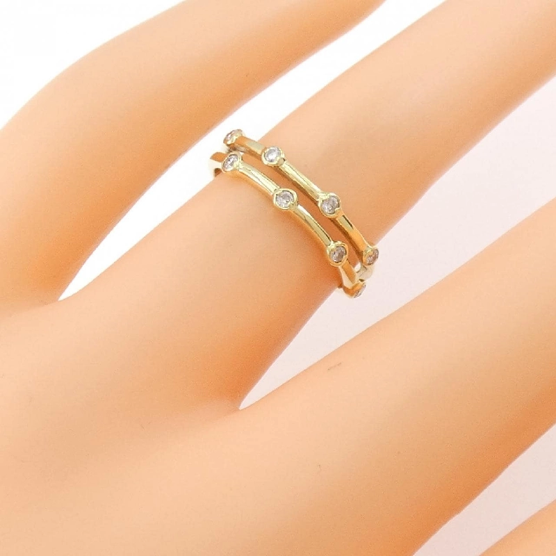 Nhẫn kim cương K18YG 0.10CT 671319