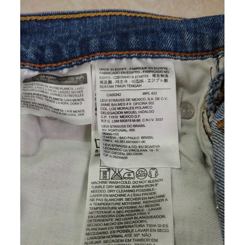 Quần jean nam Levi's, made in Indonesia,hàng xuất châu âu  106920