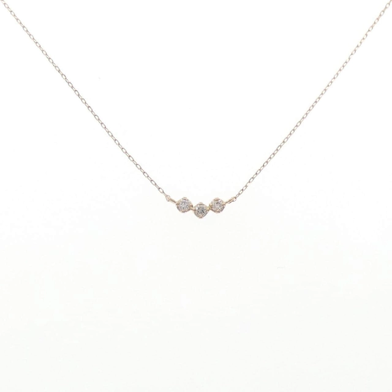 K18PG Dây chuyền kim cương ba viên - Hàng hiệu Chính hãng 859173