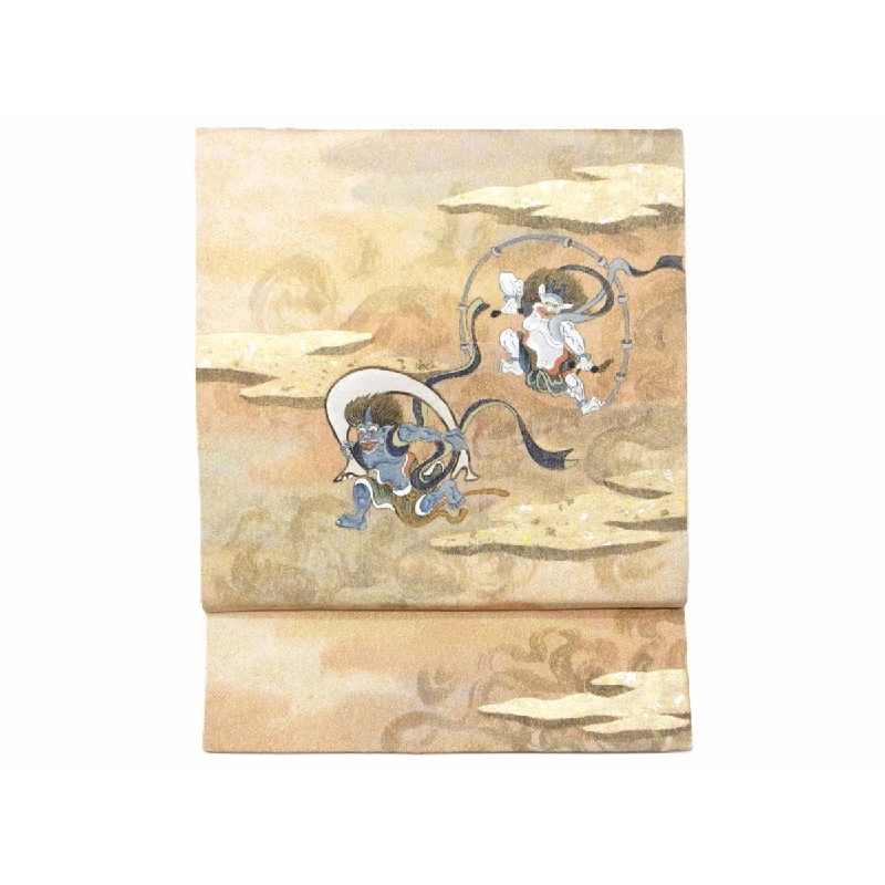 Đai obi Yuzen với hoàn thiện vàng - Hàng hiệu Authentic 875936