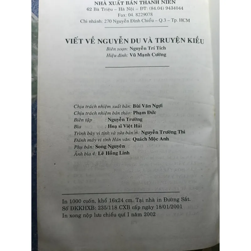 Viết về Nguyễn Du và truyện Kiều - Nguyễn Trí Tích 927799