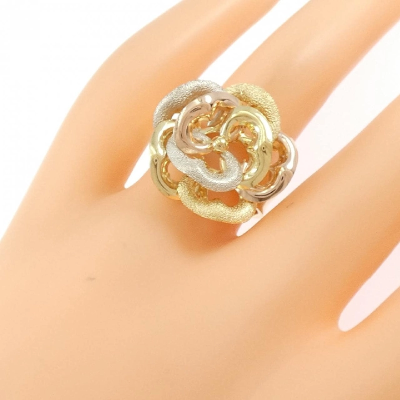 Nhẫn Hoa Ba Màu 750 - Hàng hiệu Authentic 847401