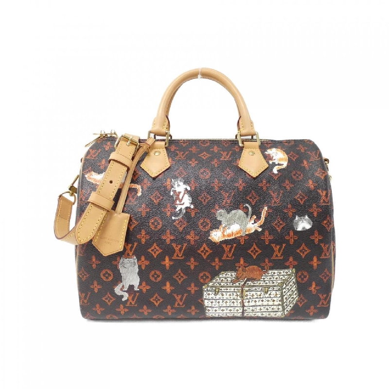 Túi xách Boston Louis Vuitton Catgram Speedy Bandoulière 30cm M44401 615004