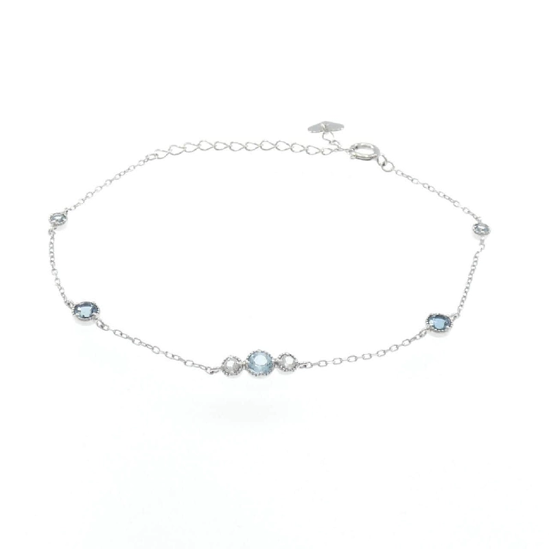K10WG Blue Topaz Bracelet - Hàng hiệu Authentic 872703