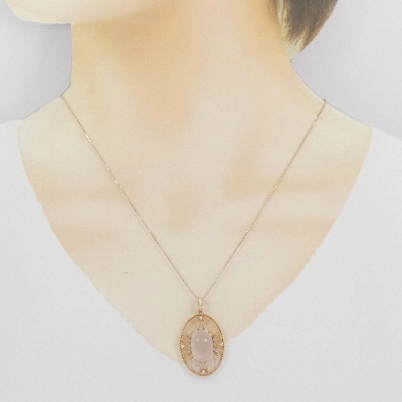 K18PG Dây chuyền đá hồng ngọc 8.24CT - Hàng hiệu Chính hãng 858591