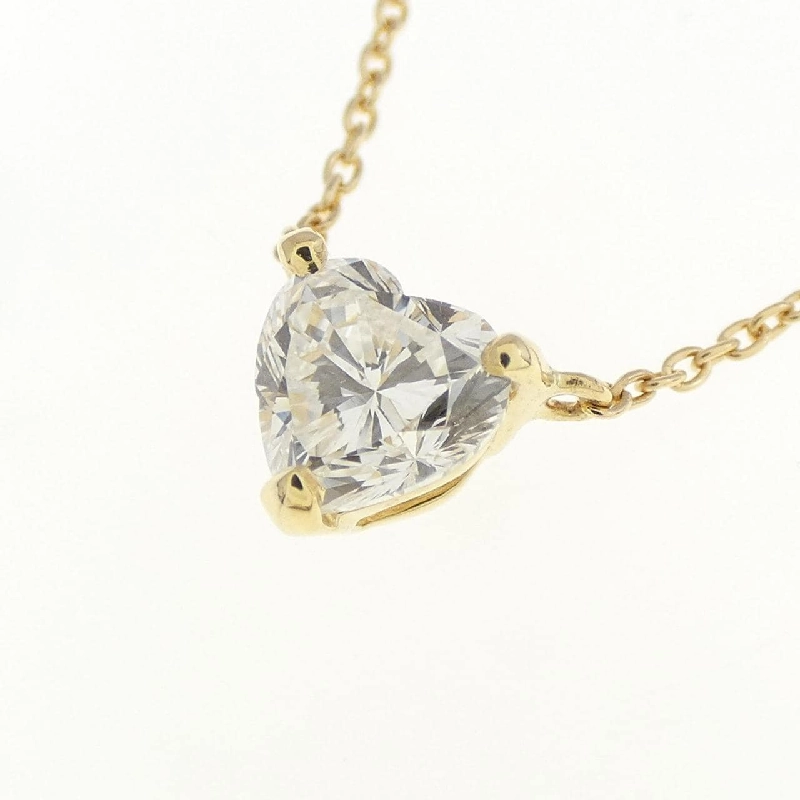 K18YG Dây chuyền kim cương 0.578CT I SI1 hình trái tim - Hàng hiệu Authentic 874882