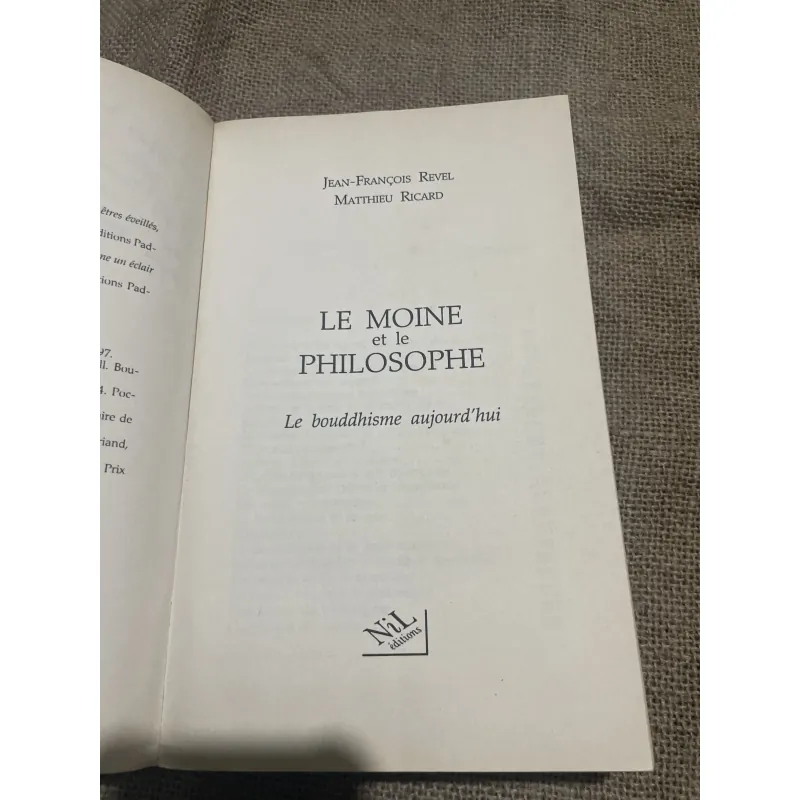 JEAN-FRANÇOIS REVEL MATTHIEU RICARD LE MOINE et le - PHILOSOPHE   747293