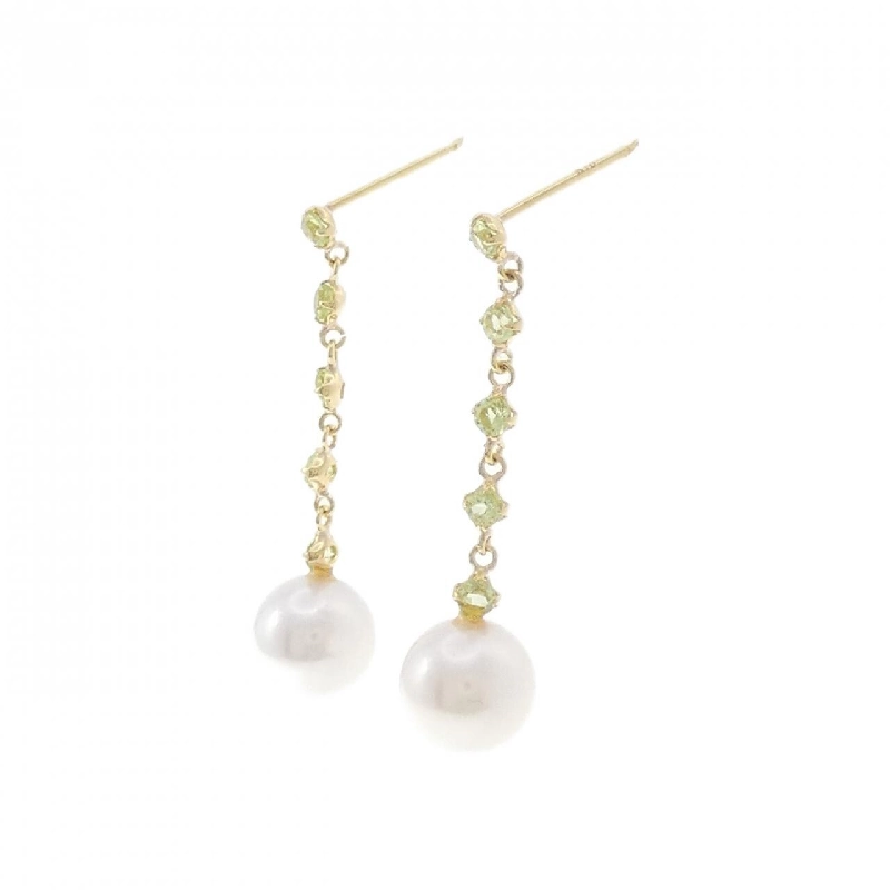 K18YG Bông tai ngọc trai Akoya 7.1mm - Hàng hiệu Chính hãng 872290