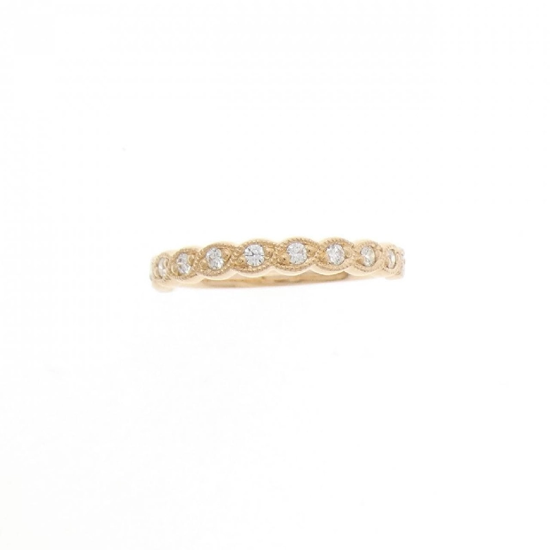 K18PG Nhẫn hồng ngọc kim cương 0.08CT - Hàng hiệu Chính hãng 849038