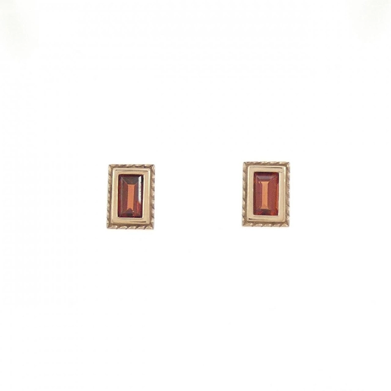 K18YG Garnet Bông tai - Hàng hiệu Chính hãng 876659