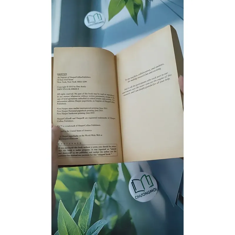 [MIỄN PHÍ BỌC SÁCH] The Upside of Irrationality - Dan Ariely 1027174