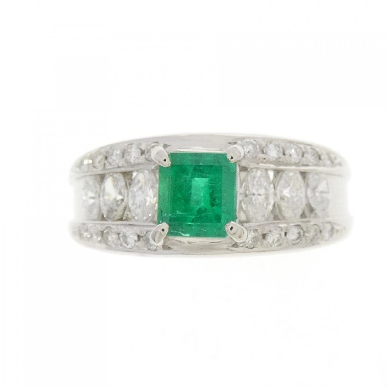 Nhẫn Emerald PT900 0.59CT - Hàng hiệu Chính hãng 856090