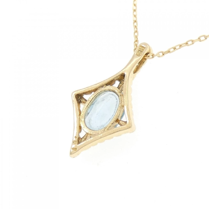 K18YG Blue Topaz Necklace - Hàng hiệu Authentic 859618