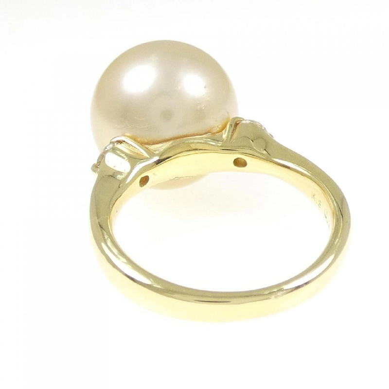 Nhẫn ngọc trai trắng K18YG 13.5mm - Hàng hiệu Authentic 854703