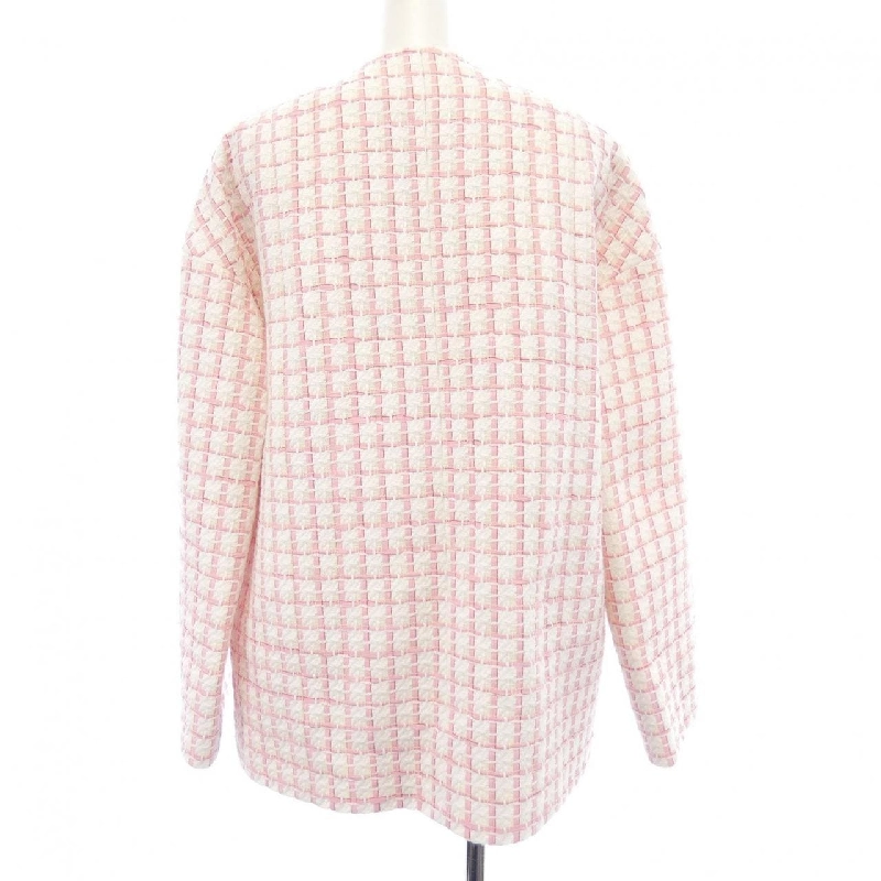 【Mã giảm giá】Áo khoác không cổ CHANEL 644054