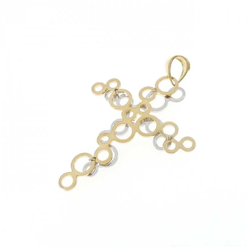 Mặt dây chuyền chéo 750YG/750WG - Hàng hiệu Authentic 871397