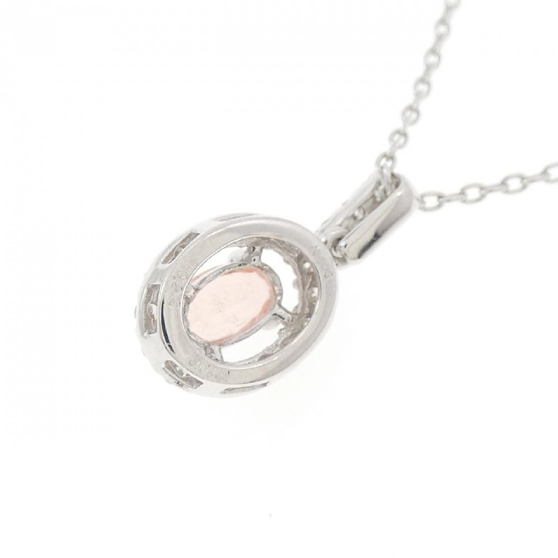 K18WG Đá Rhodochrosite Dây Chuyền 0.25CT - Hàng hiệu Chính hãng 856384