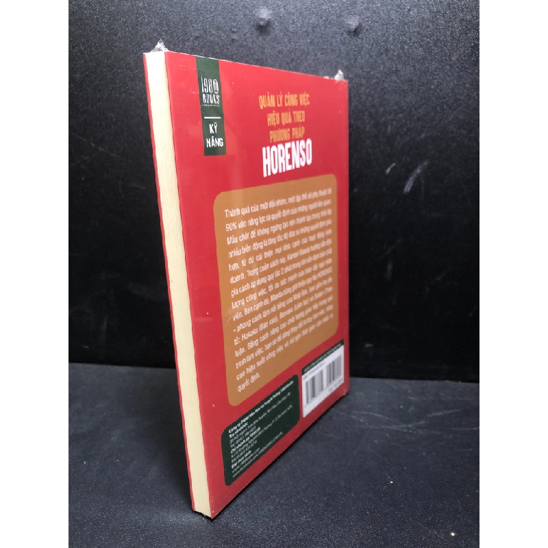 Quản lý công việc hiệu quả theo phương pháp Horenso Kamari Maeda mới 100% HCM.ASB1912 346284